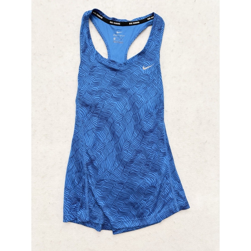 Nike Dri-Fit Racerback Tank Top Women's XS Blue Athletic Training Gym Running